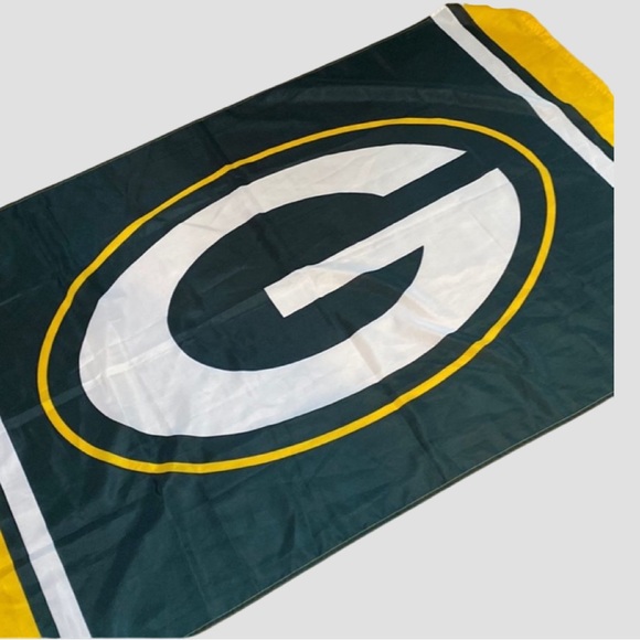 NFL Other - Green Bay Packers Green White & Yellow Flag 36 X 60”